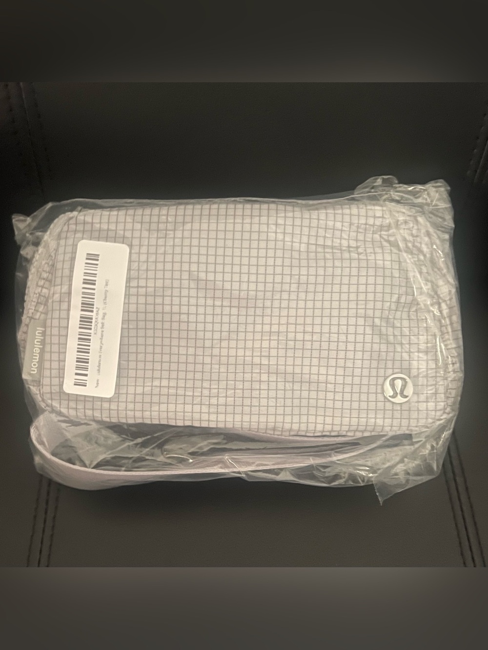 NWT Lululemon Everywhere Belt Bag 1L Seal/Graphite Grey Grid (Rare,Discontinued)
